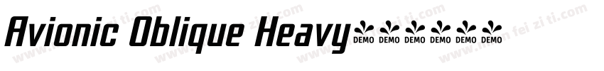 Avionic Oblique Heavy字体转换